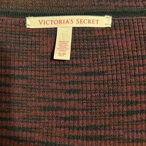 VS sweater bodycon mini dress - burgundy/black